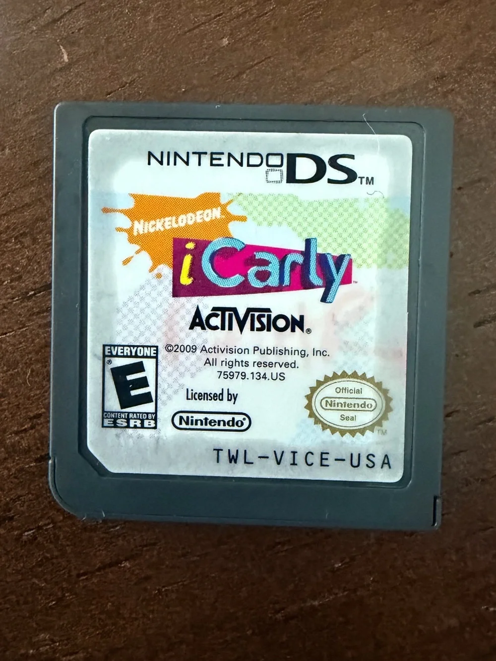 Nintendo DS Nickelodeon iCarly Game Cartridge